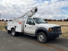 2006 Ford F-450 Versalift Boom Truck w/ Utility Bed