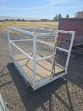 forklift or telehandler safety work platform