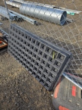 (2) heavy-duty industrial plastic replacement grate