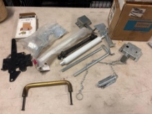 assorted door and gate hardware parts