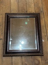 framed rectangular wall mirror