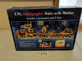 4 Pc. Holographic Train With Motion