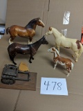 Beyer Horses And Red River Cart