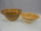 GROUP OF 2 YELLOW WARE BOWLS 9