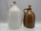 GROUP OF 2 STONEWARE JUGS 8