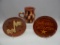 3 PCS CONTEMPORARY REDWARE