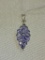 NATURAL TANZANITE CLUSTER PENDANT IN STERLING