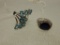 2 STERLING SILVER RINGS (1 BLUE SAPPHIRE & 1 SEAFOAM BLUE ZIRCON)