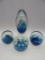 GROUP OF 4 GLASS PAPERWEIGHTS SIGNED ROBERT EICKHOLT