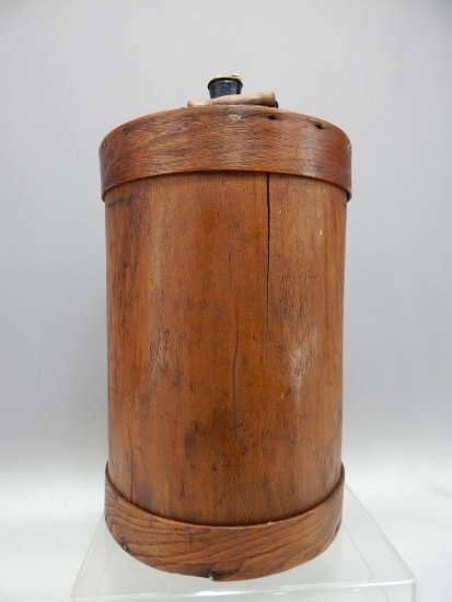 5 GALLON OIL CAN W/ WOOD 20"