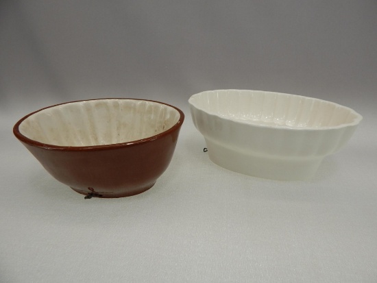 2 POTTERY MOULDS AS IS