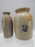 GROUP OF 2 STONE JARS