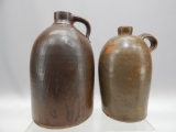 GROUP OF 2 STONEWARE JUGS 10