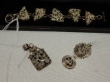 STERLING SILVER DALMATION JASPER 3 PC SET