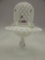 3 PC HP FAIRY LAMP WHITE HOBNAIL VIOLETS IN THE SNOW BY KATHLEEN SPONSLER 8