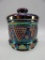 AMETHYST CARNIVAL GRAPE & CABLE TOBACCO JAR