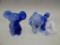 BLUE SLAG NFGS MOUSE & RECLINING BEAR