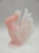 FENTON MADE FOR HEISEY CLUB ROSALENE SATIN ROOSTER