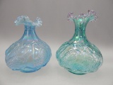 GROUP OF 2 SWAN VASES