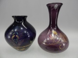 GROUP OF 2 HP FENTON VASES