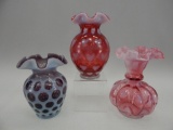 3 PCS FENTON OPALESCENT