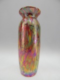 FETTY RUBY MOSAIC VASE 9 1/2