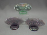 GROUP OF 3 FENTON LOGOS