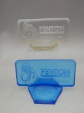 GROUP OF 2 RECTANGLE FENTON LOGOS