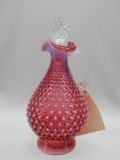 CRANBERRY OPAL HOBNAIL 12