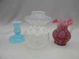 GROUP OF 4 PCS OPALESCENT