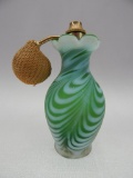 GREEN SWIRLED FEATHER PERFUME 4