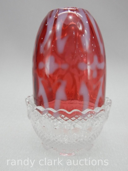 4 1/2" CRANBERRY OPAL FAIRY LIGHT