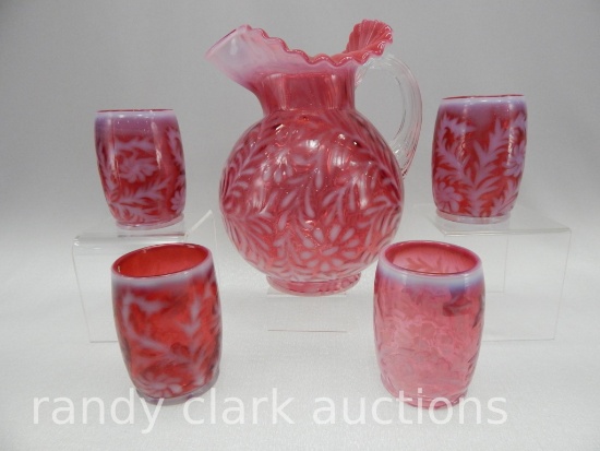 CRANBERRY DAISY & FERN 5 PC WATER SET