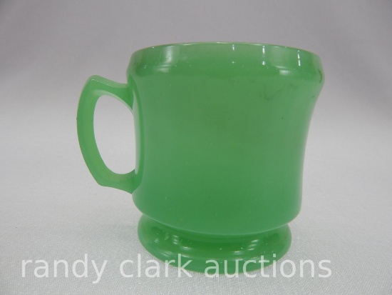 3 1/2" JADE SHAVING MUG CA. 1925 #1630