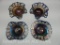 4 OPEN EDGE BASKET WEAVE CARNIVAL BOWLS