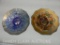 2 CARNIVAL PLATES FOATHEAD HEART 9 1/4