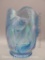 CELESTE BLUE IRIDIZED ATLANTIS VASE