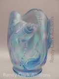 CELESTE BLUE IRIDIZED ATLANTIS VASE
