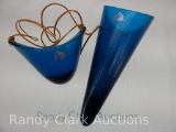 GROUP OF 2 JAMESTOWN BLUE HANGING BOWLS FROM 1959 HORIZON COLLECTION