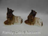 GROUP OF 2 LAYING PONIES HP KIBBE ( 1 IS REPAIRED )