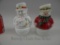 FENTON HP SNOWMAN FAIRY LIGHT X2