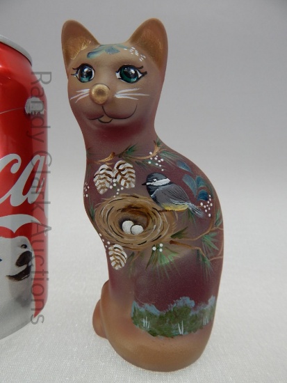 FENTON RUBY STYLIZED CAT BARLEY #2 OF 18