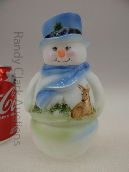 FENTON SNOWMAN FAIRY LIGHT HP M KIBBE #1/16