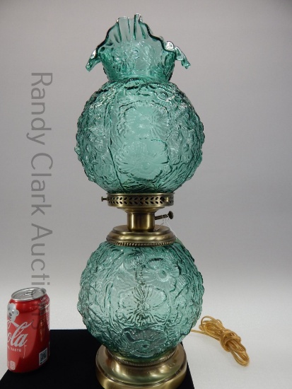 21" GREEN POPPY GWTW LAMP