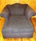 Oversized chair and ottoman