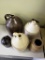 5 stoneware jugs