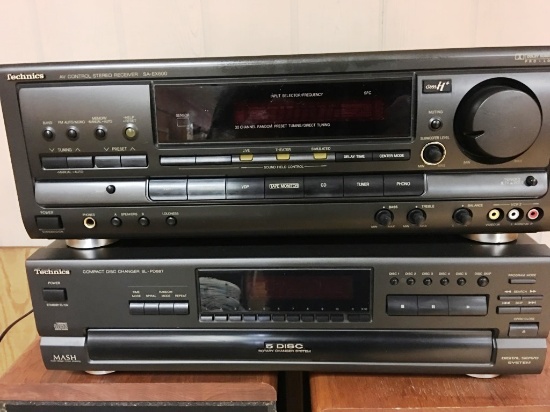 Technics AV control and disc player