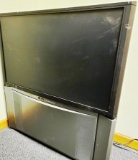 2 rear projection TVs