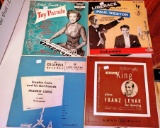 Box of vintage Vinyl records