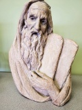 Moses with tablets statue